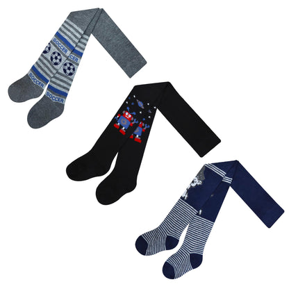 MRCC Pack of 6 boys children's knitted tights baby tights fine knitted cotton 12999