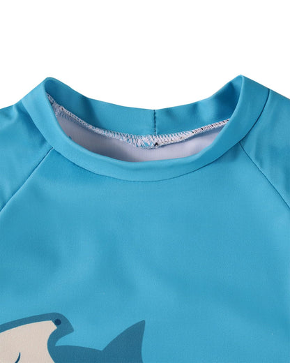 Uv Kleidung Baby Badeanzug Junge Zweiteilig Kurzärmel Schwimmshirt Badeshorts Uv Schutzkleidung 3 Monate-3 Jahre