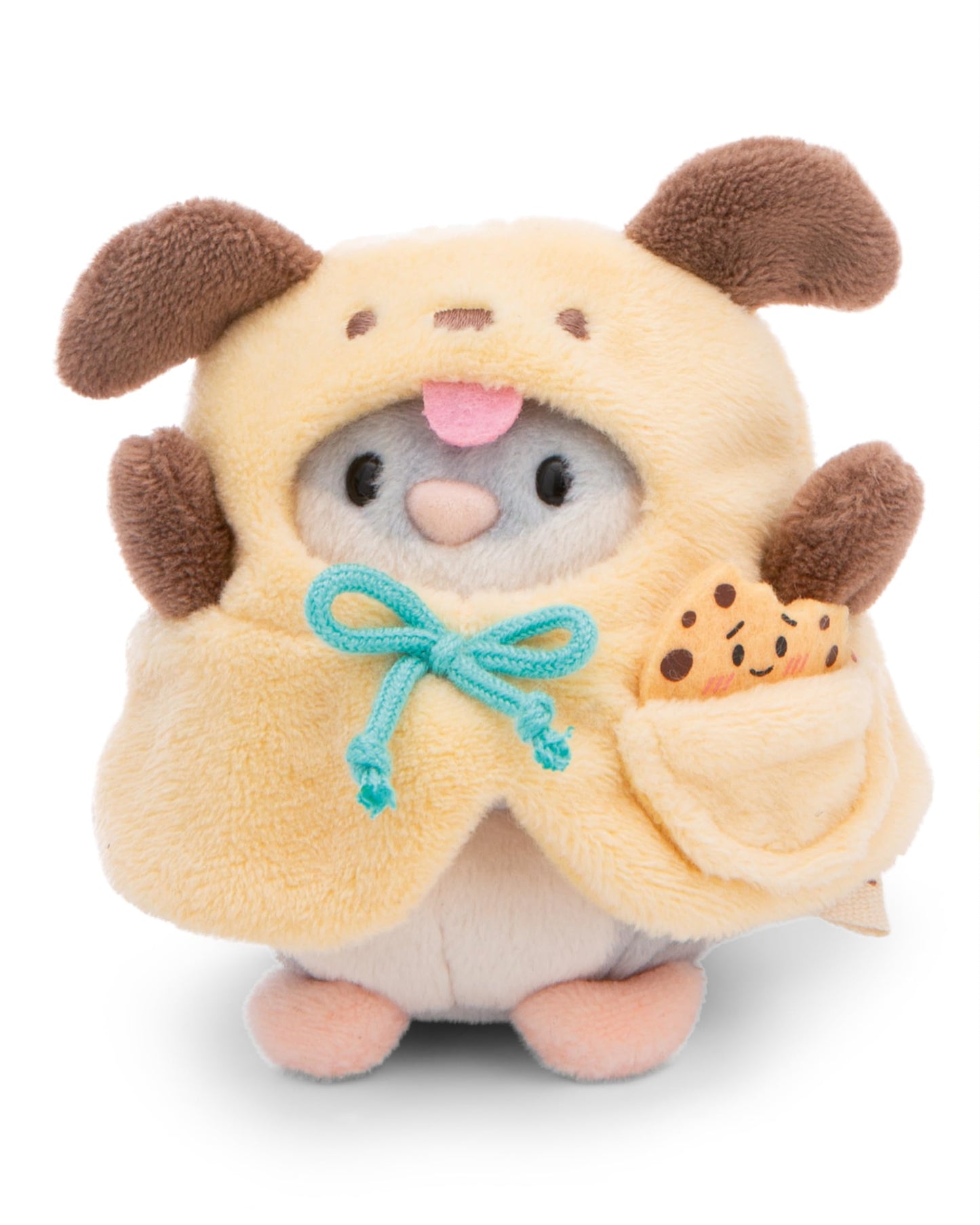 NICI MYMOCHI Kuscheltier Set - Kuscheltier Bär Nomo 8 cm mit Pommes und Bienenkostüm in Geschenkbox, Flauschiges Stofftier zum Kuscheln, Spielen und Liebhaben - 61142