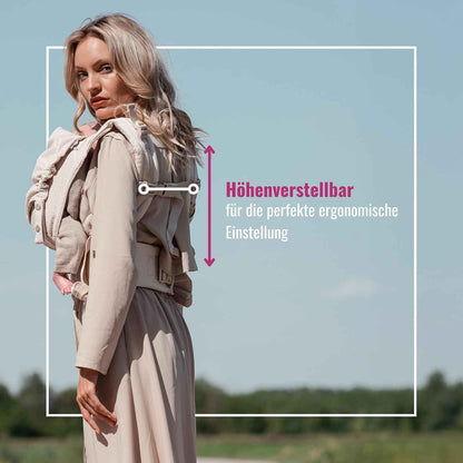 KOKADI Babytrage Flip Just Mint - Babytrage ab Geburt ✓ Ergonomisch ✓ Mitwachsend ✓ Half-Buckle ✓ Bio-Baumwolle ✓ GOTS zertifiziert ✓ GRATIS BeutelGröße: Baby