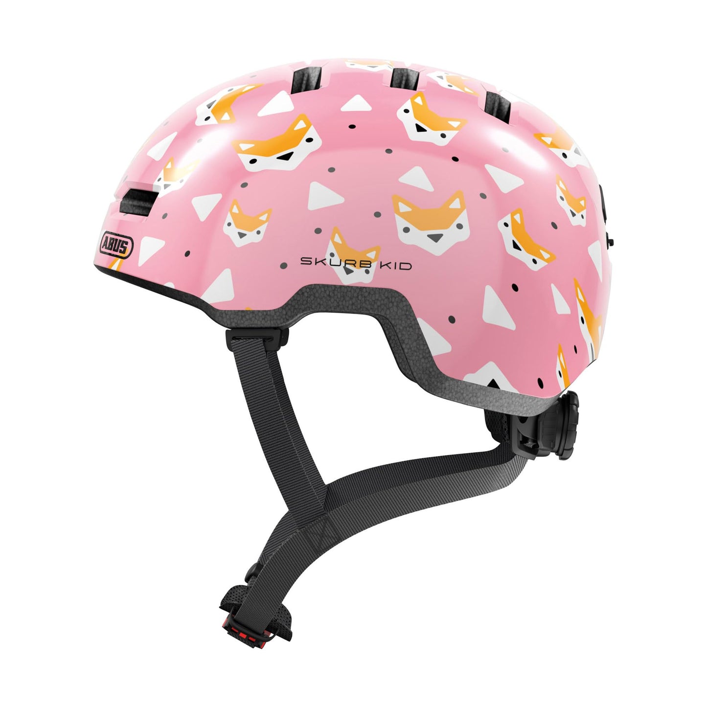 ABUS Skurb Kid Children's Helmet - Robust Bicycle Helmet in Skater Look with Space for a Braid and Various Designs - for Girls and Boys