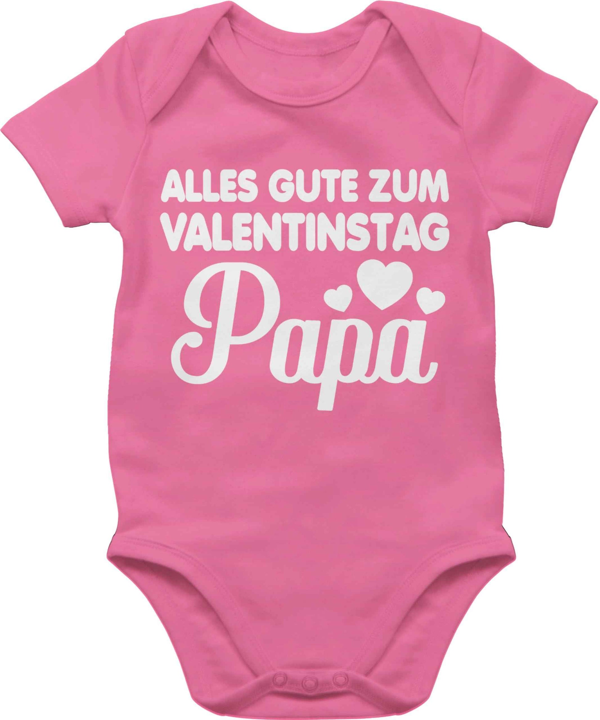 Shirtracer - Baby Body Junge Mädchen - Partner - Alles gute zum Valentinstag Papa - weiß