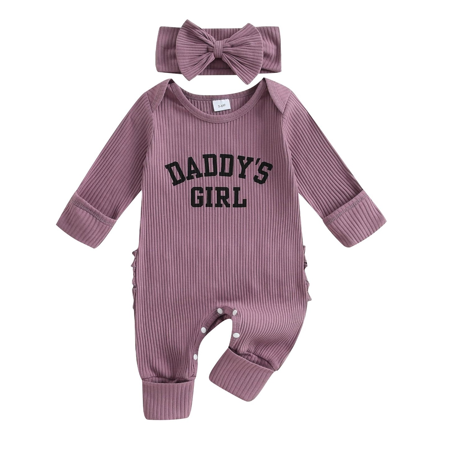 Geagodelia Baby Girl Romper + Headband Newborn Clothing Outfit Jumpsuit Baby Clothes Soft Baby Romper 