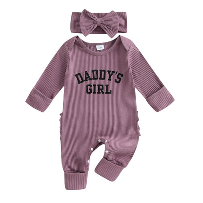Geagodelia Baby Girl Romper + Headband Newborn Clothing Outfit Jumpsuit Baby Clothes Soft Baby Romper 