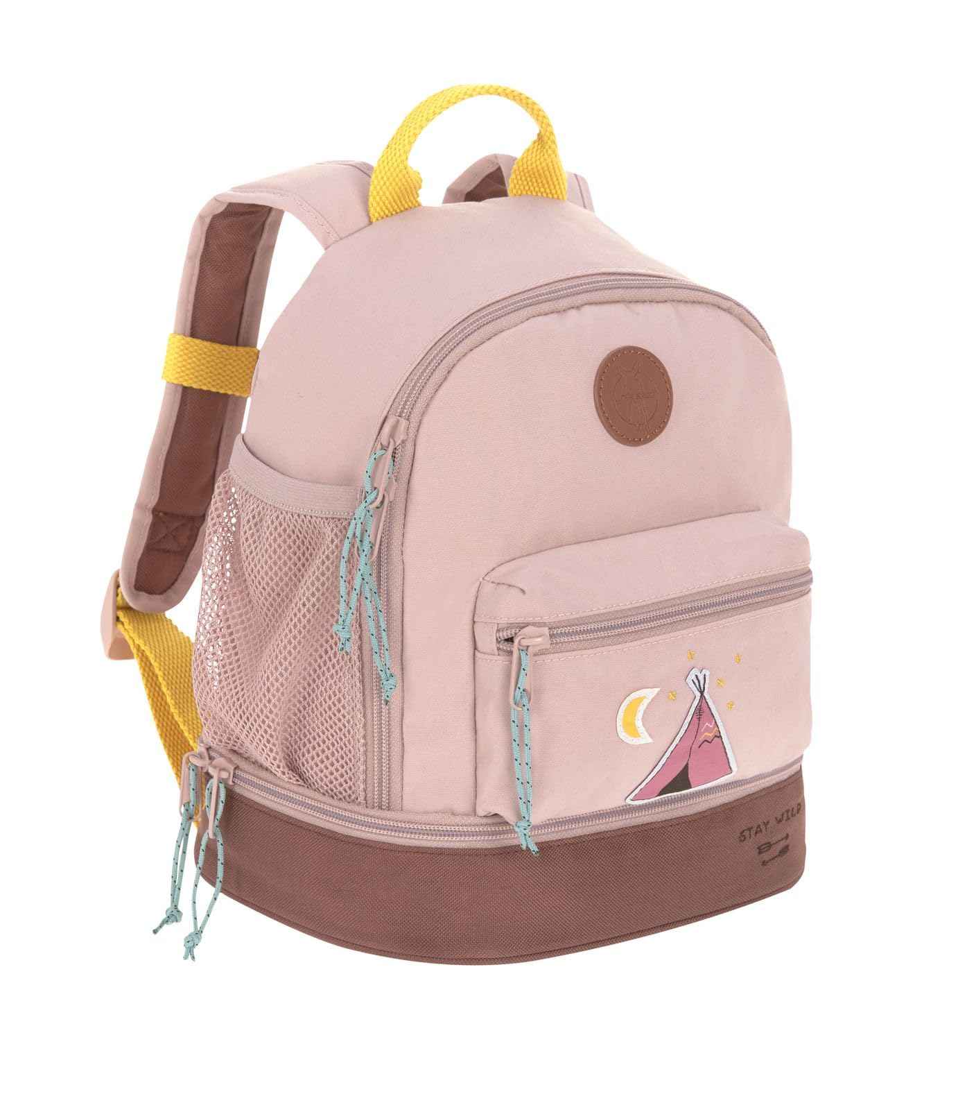 LÄSSIG Children's Backpack Nursery Bag with Chest Strap 6.5 L from 3 Years, Adventure Tractor, Kids Backpack