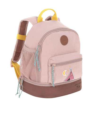 LÄSSIG Children's Backpack Nursery Bag with Chest Strap 6.5 L from 3 Years, Adventure Tractor, Kids Backpack