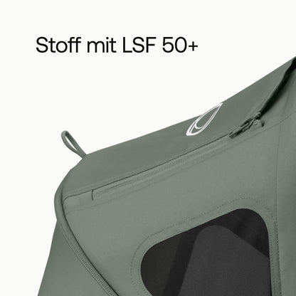 Bugaboo Dragonfly Sonnendach mit Lüftungsfenstern, ausziehbar für zusätzlichen und optimalen Sonnenschutz, wasserabweisend, Deep Indigo