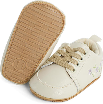 Cheerful Mario Baby Mädchen Schuhe Baby Ballerina Schuhe Lauflernschuhe Taufe Schuhe mit Bowknot PU Leder Babyschuhe