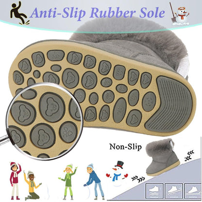 Gaatpot Baby Boots, Girls' Boots, Winter Shoes, Snow Boots, Children's Slip-On Boots, Warm Plush Lined, Comfortable, Rabbit Ears, Shoes, EU 20-29