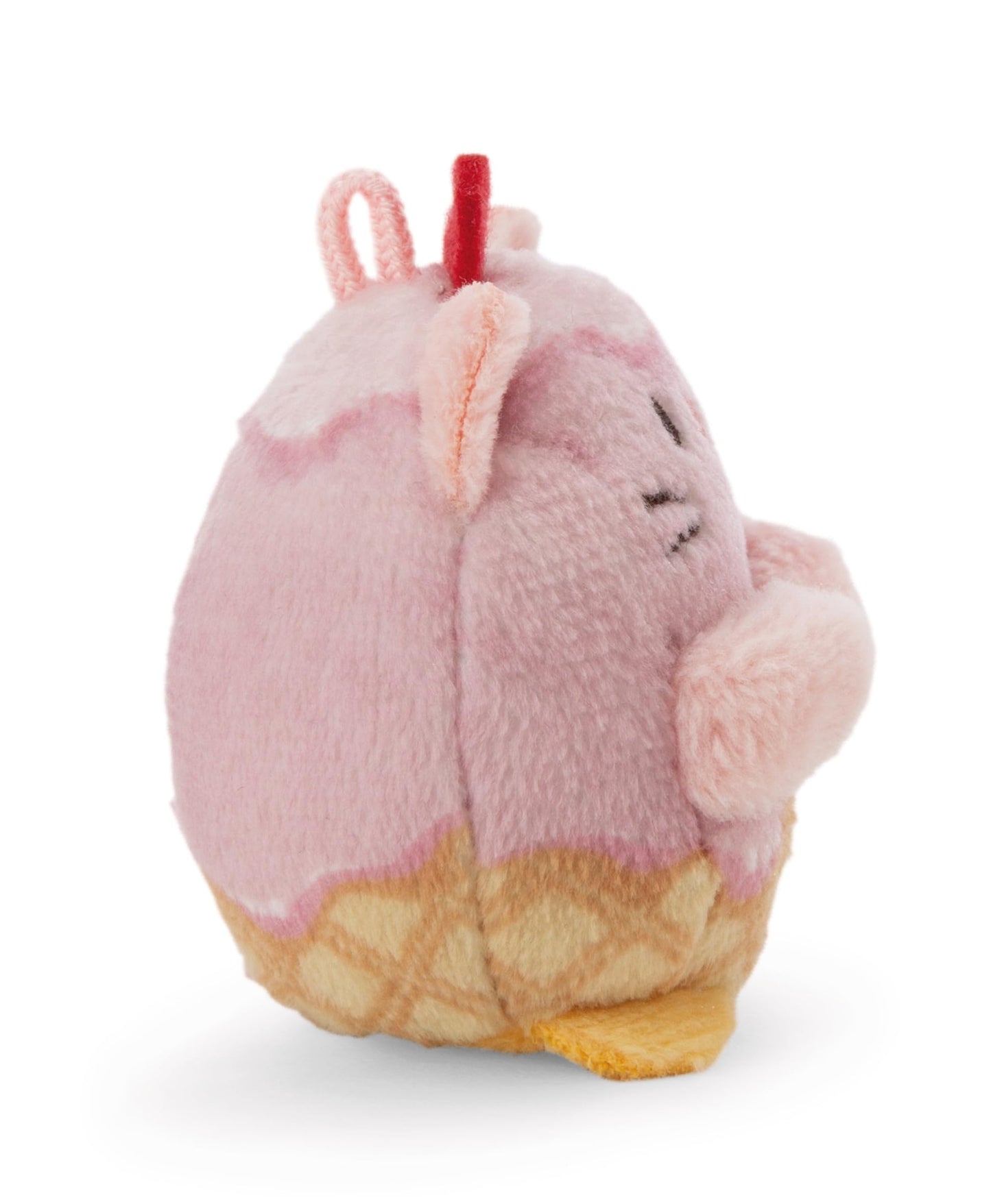 NICI My Mochi Cuddly Toy Ladybird Dozz Hamburger 5 cm Beige - Soft Plush Toy - Cute Plush Toy for Cuddling and Playing, for Children and Adults, Great Gift Idea