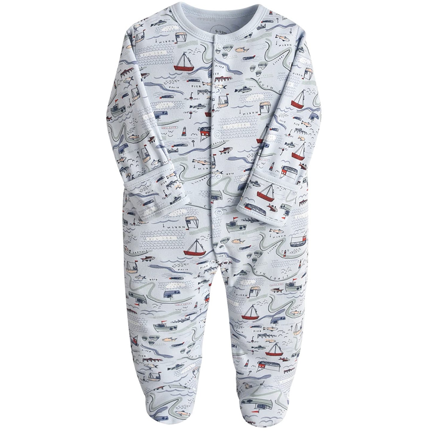 amropi Baby Mädchen Schlafstrampler 3er Pack Jungen Pyjamas Baumwolle Overalls Strampler für 0-12 Monate