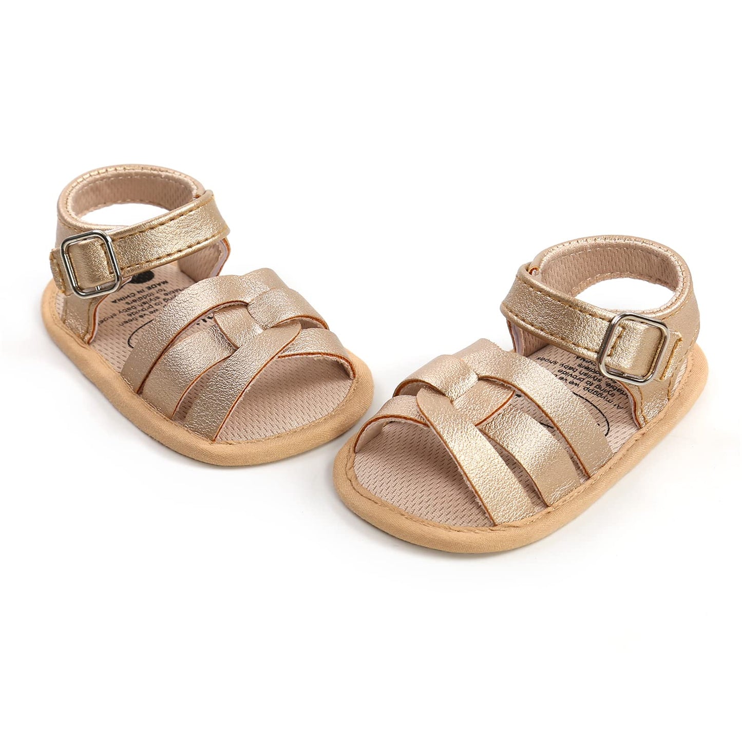 Babyschuhe RVROVIC Sandalen für Jungen und Mädchen mit weichem Sohlen, leichten Sommer-Schuhen und Schleifen-Knoten für Kleinkinder, ideal für den Outdoor-Gang.