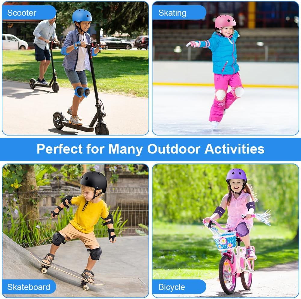 Flintronic Children's Bicycle Helmet, Children's Helmet, Bicycle Helmet for Children, Adjustable Skateboard Helmet for Bicycle, Skateboard, Scooter, Skating, Scooter, BMX for 2-13 Years