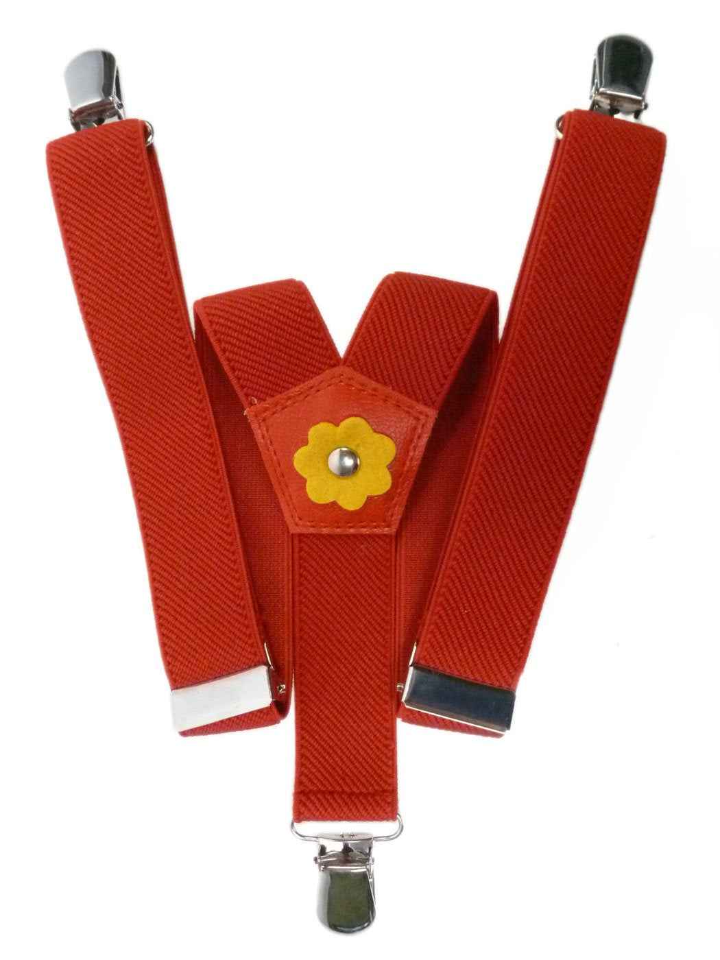 Kids Braces Y Shape/Elastic Clip On Braces with Floral Design (1-5 Years) - 2.5cm