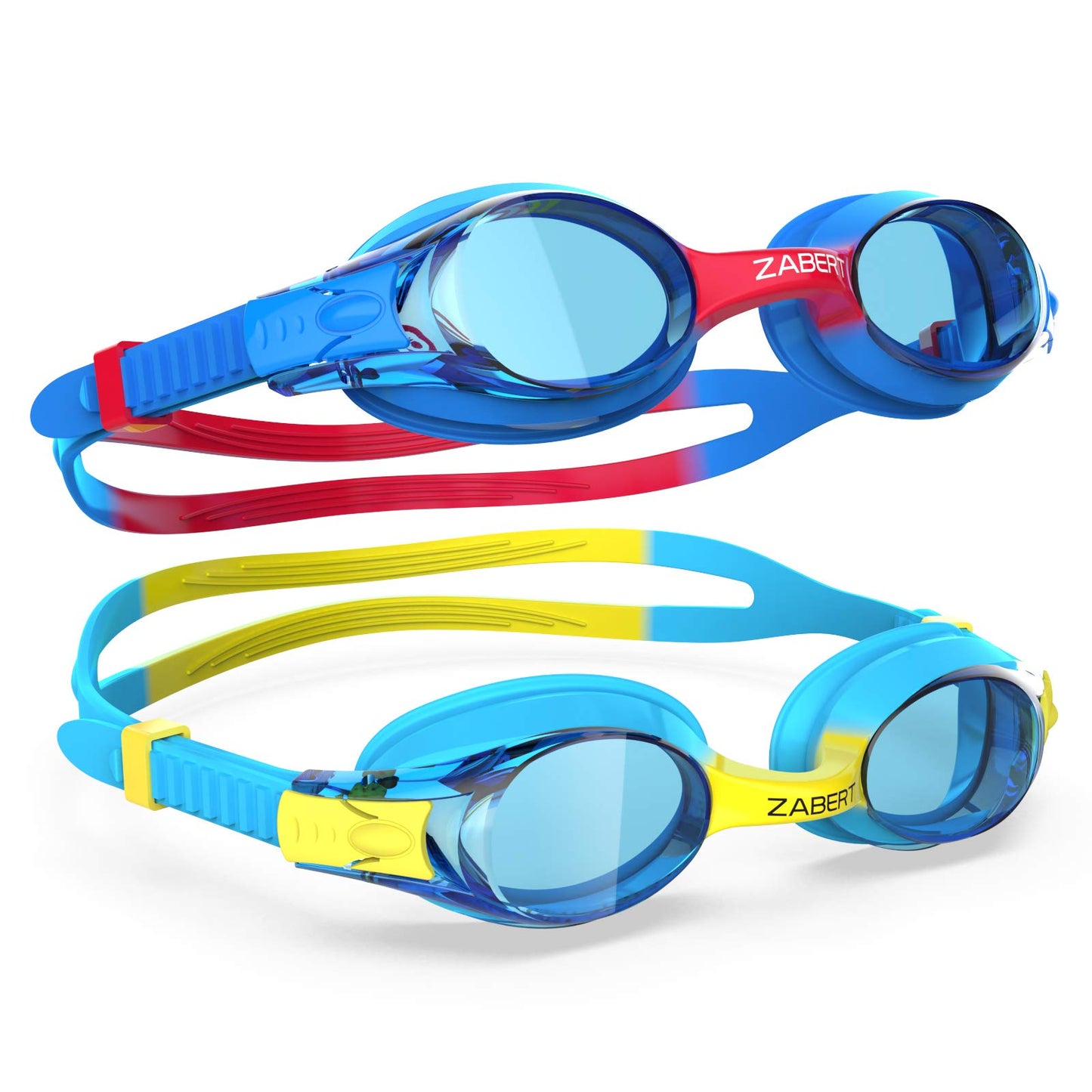 ZABERT K20 2er Pack Schwimmbrille für Kinder, Antibeschlag UV-Schutz, für Kinder Alter 3-10 Jahre