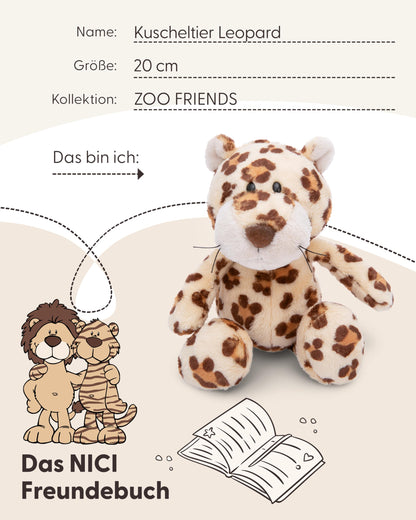 NICI Kuscheltier Giraffe 20cm Zoo Friends