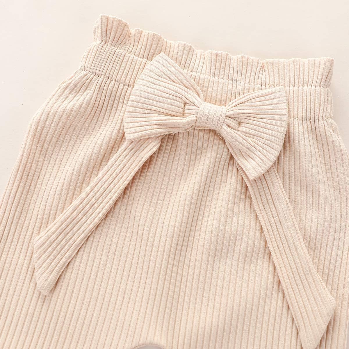 Baby Mädchen Kleidung Set, Weiches Neugeborenes Outfit mit Langarm Bodysuit Strampler, Hose und Stirnband / Hut