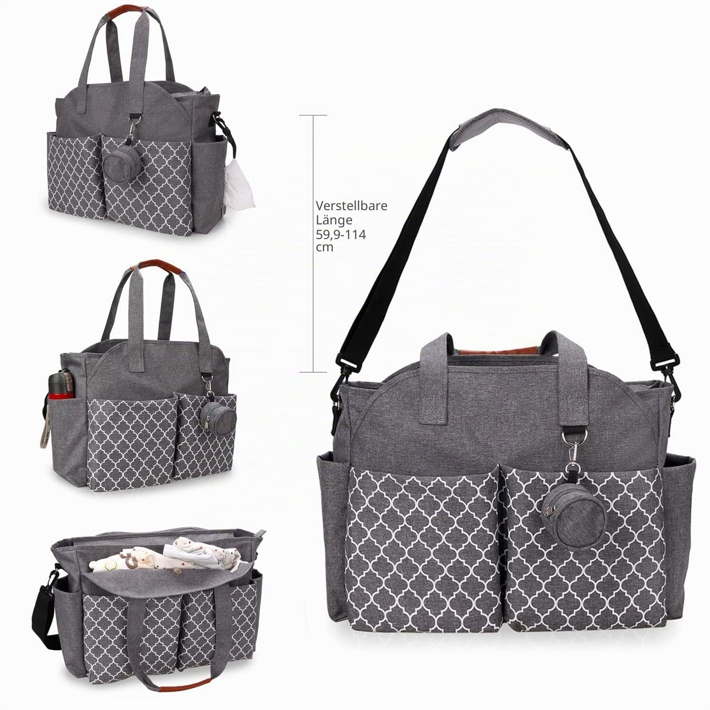 Wickeltasche Baby Wickeltasche Große Babytaschen für Mama mit Wickelstation Multifunktions Reise