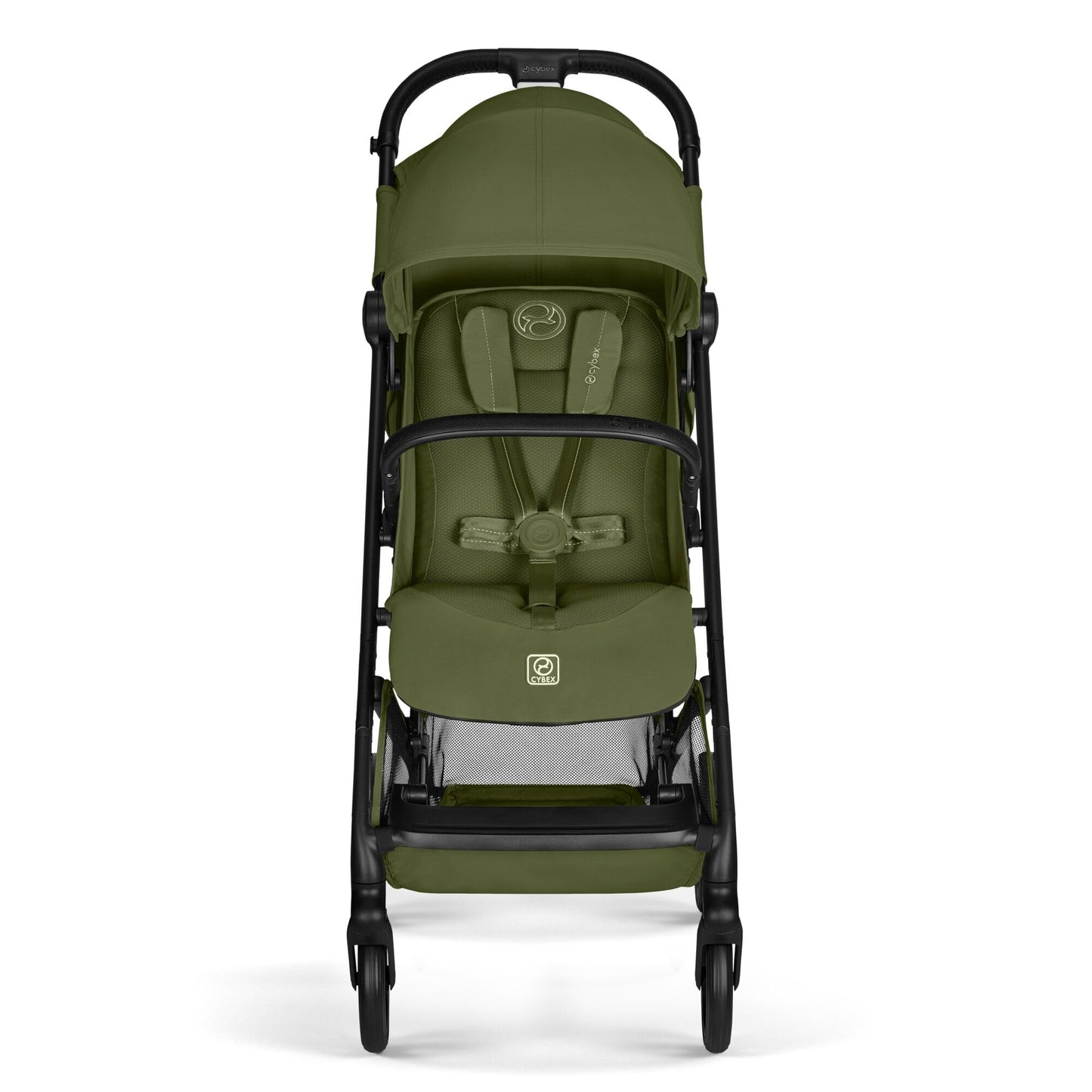 Cybex Gold Kinderwagen Beezy mit One-Pull Harness, Ab Geburt bis ca. 4 Jahre (max. 22 kg), Kompakt und ergonomisch, Magic Black (Schwarz mit schwarzem Rahmen)