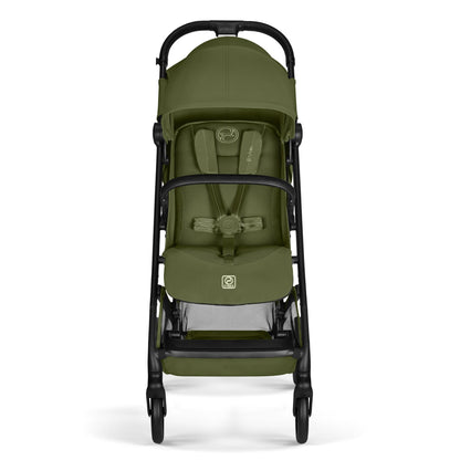 Cybex Gold Kinderwagen Beezy mit One-Pull Harness, Ab Geburt bis ca. 4 Jahre (max. 22 kg), Kompakt und ergonomisch, Magic Black (Schwarz mit schwarzem Rahmen)