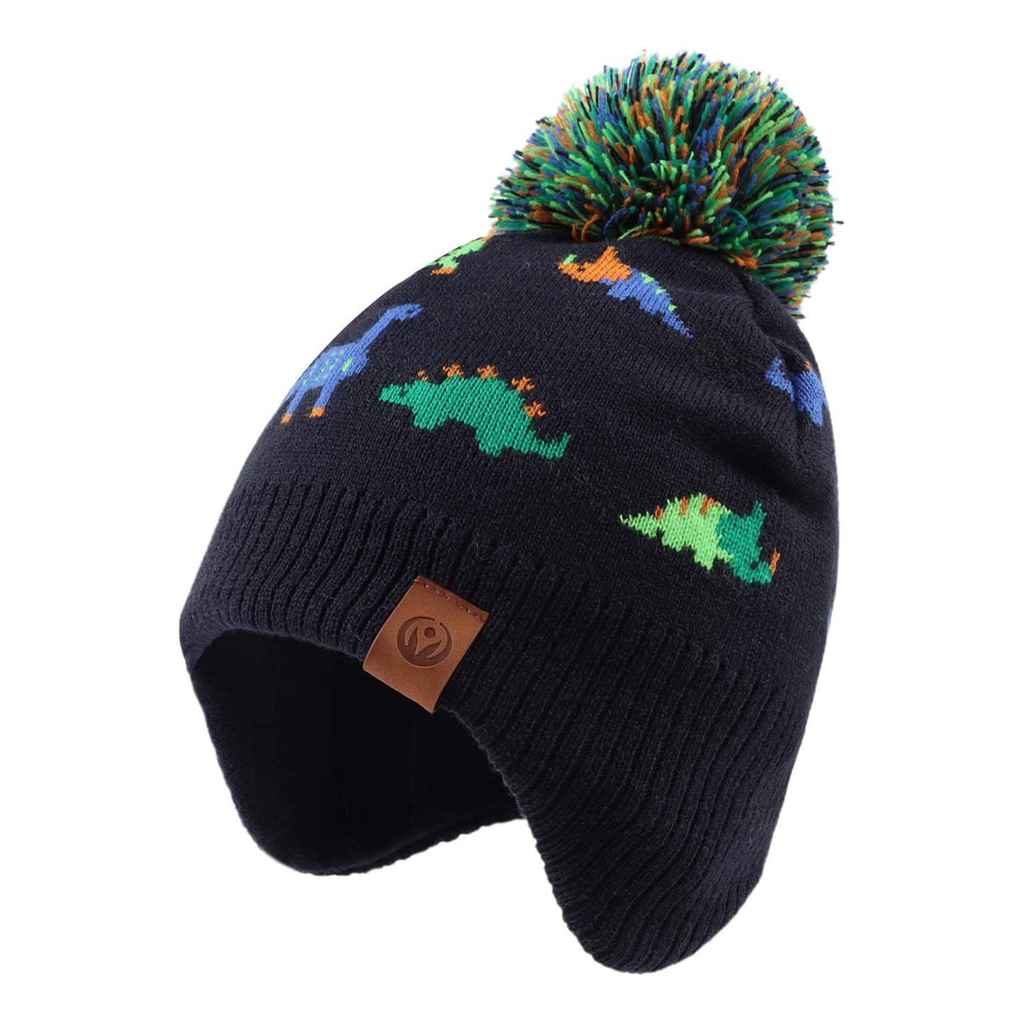 XIAOHAWANG Baby Strickmütze Winter Babymütze Junge Warme Kindermütze Junge Beanie Mütze Dicke Wintermütze für Herbst,Winter