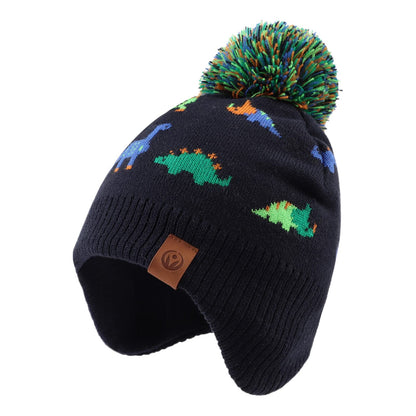 XIAOHAWANG Baby Strickmütze Winter Babymütze Junge Warme Kindermütze Junge Beanie Mütze Dicke Wintermütze für Herbst,Winter