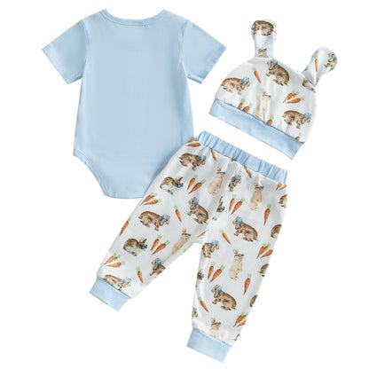 Baby Jungen Mädchen Ostern Kleidung Outfit Osterhase Baby Kleidung Set Körper Top + Hose Neugeborenen Weiche Baby Set Mein Erstes Ostern