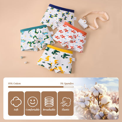 HAGOT 12er Pack Jungen Boxershorts aus Baumwolle Unterhosen， Jungen Unterhosen Baumwolle Boxershorts
