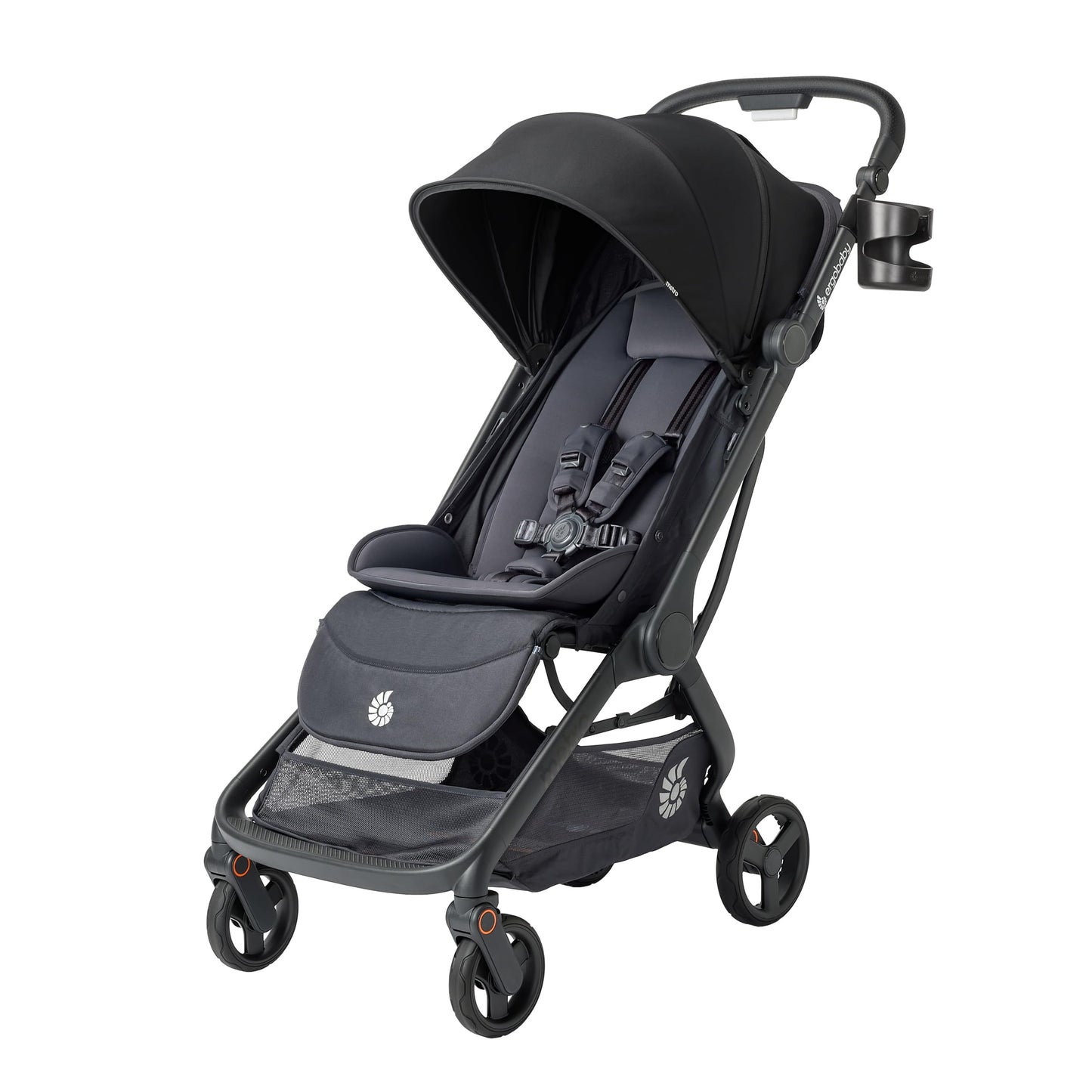 Ergobaby Metro3 Kinderwagen Buggy mit Liegefunktion, Baby-Buggy ab Geburt bis 22kg (0-4 Jahre), Zusammenklappbar und Autositz Kompatibel, höhenverstellbarer Griff, ergonomischer Sitz, Graphite Grey
