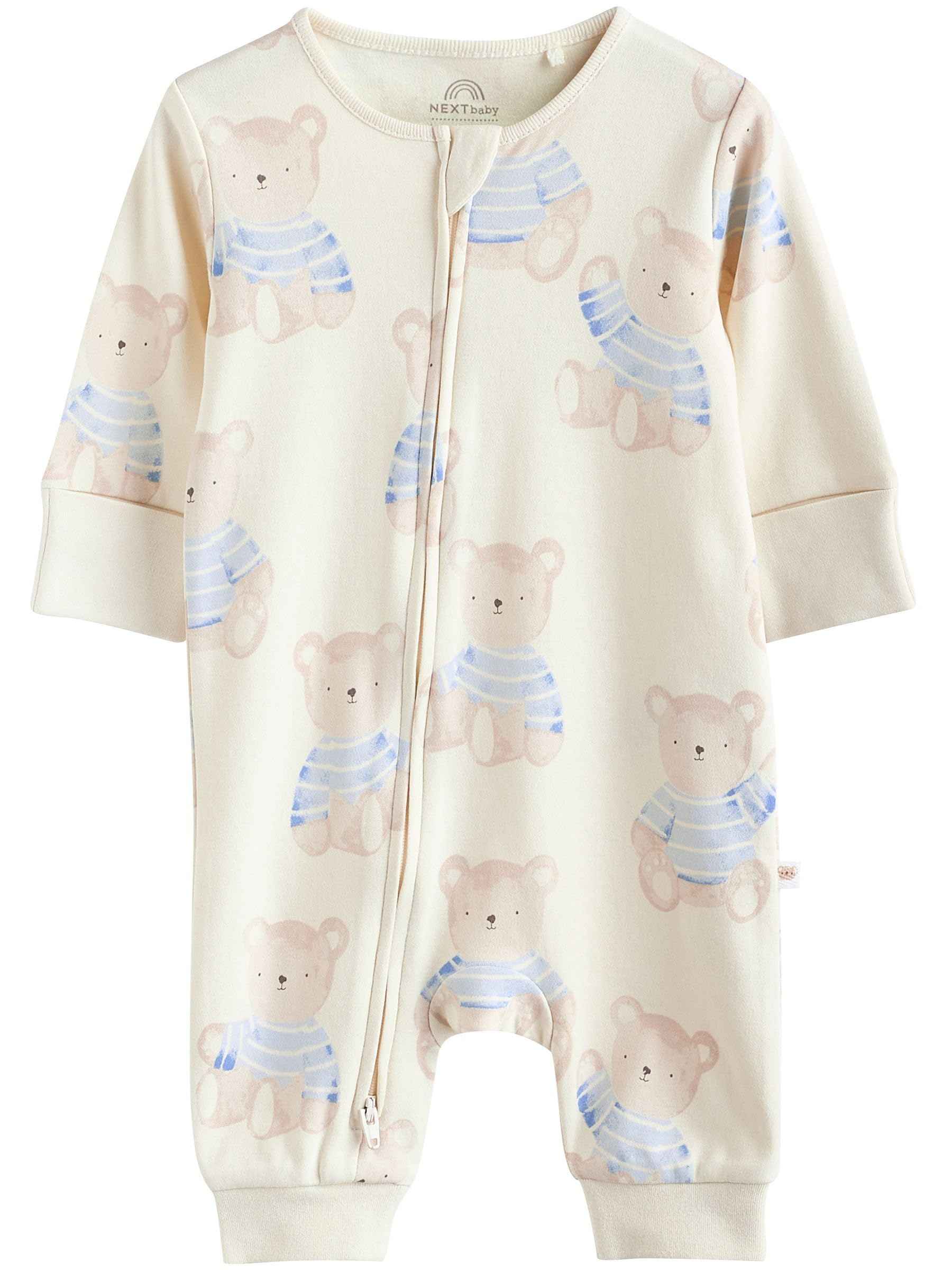 NEXT Baby Jungen Schlafanzüge mit Bärenmotiv, 3er-Pack
