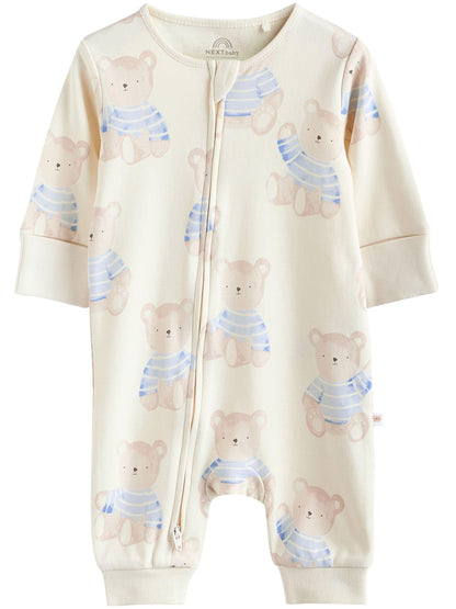 NEXT Baby Jungen Schlafanzüge mit Bärenmotiv, 3er-Pack