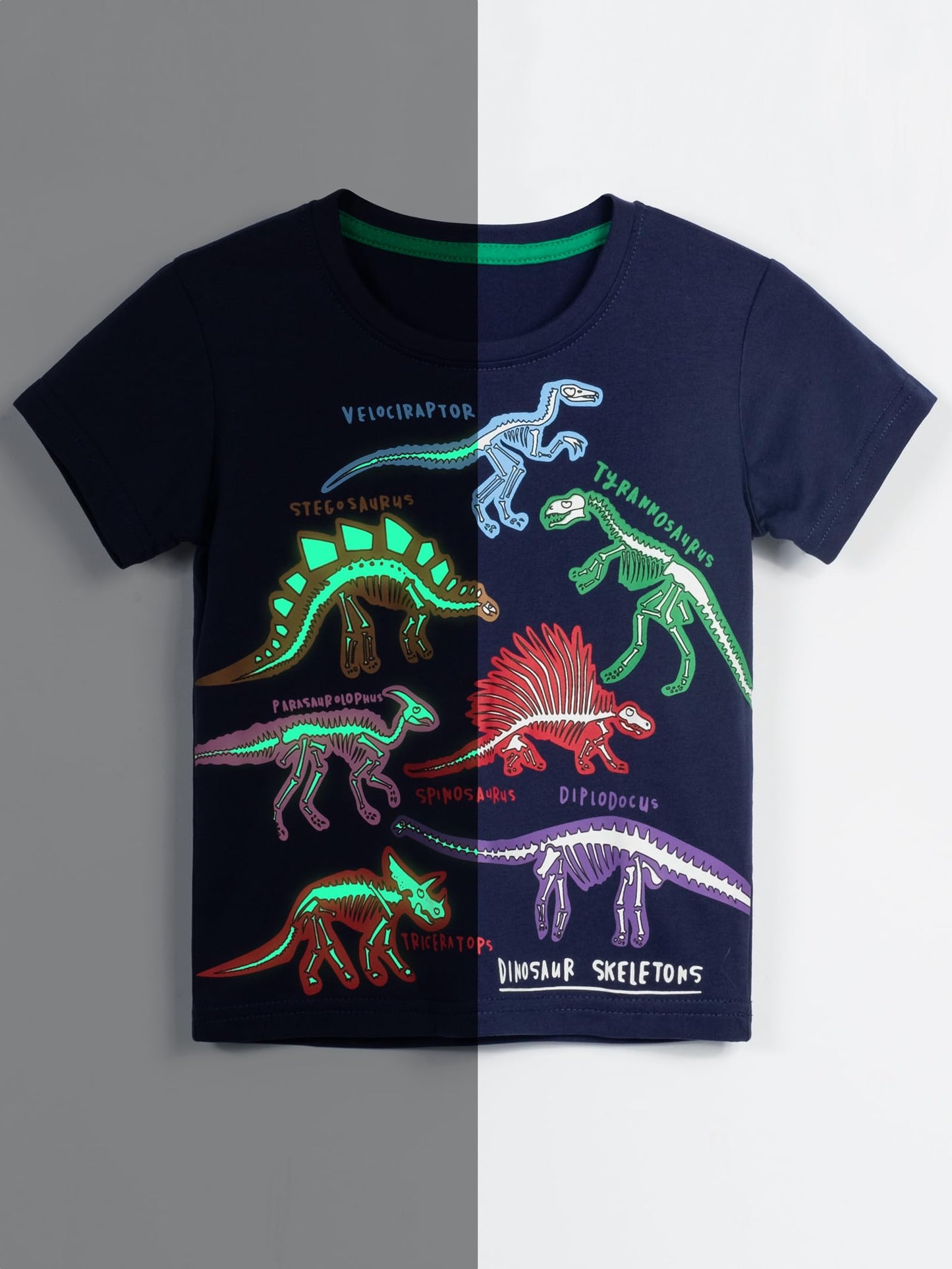 YOUNGSOUL Jungen T-Shirt Dinosaurier Kinder Kurzarm Tee Shirt Sommer Tops 3er-Pack