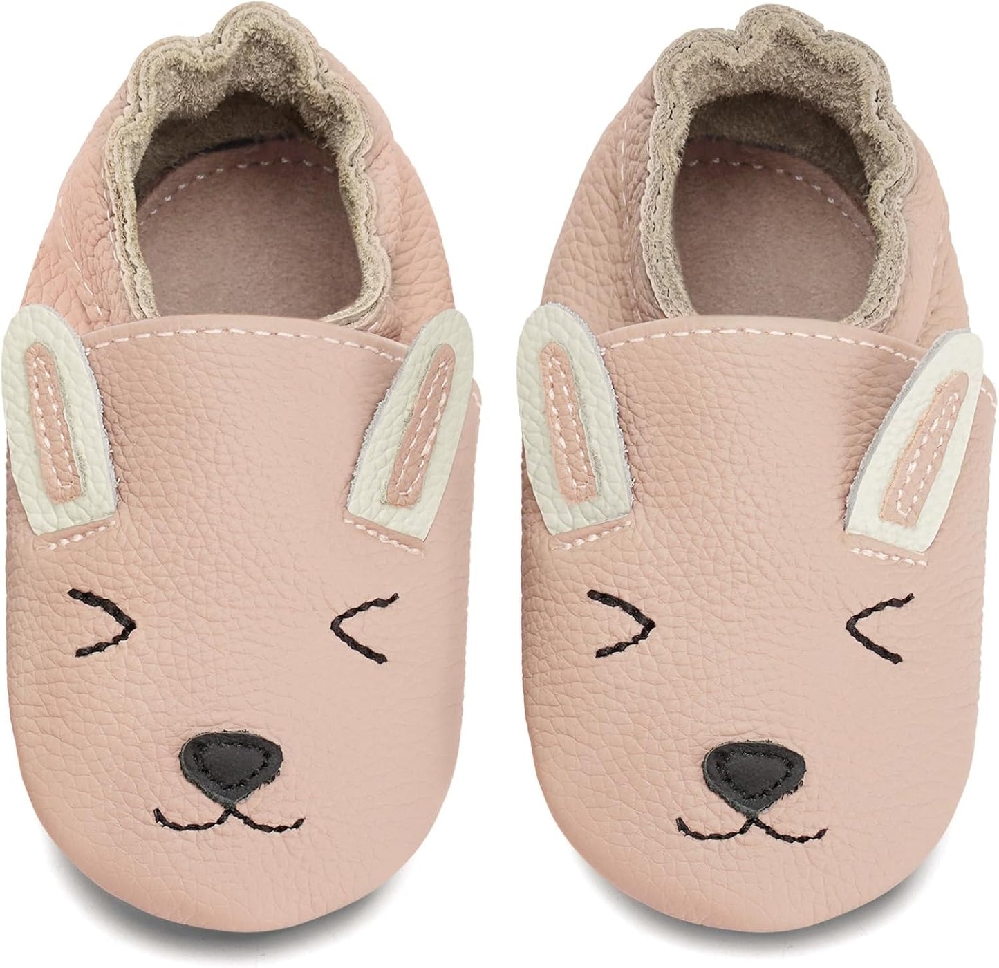 IceUnicorn Babyschuhe Krabbelschuhe aus weichem Leder für Jungen und Mädchen – Rutschfeste Lauflernschuhe für Kleinkinder