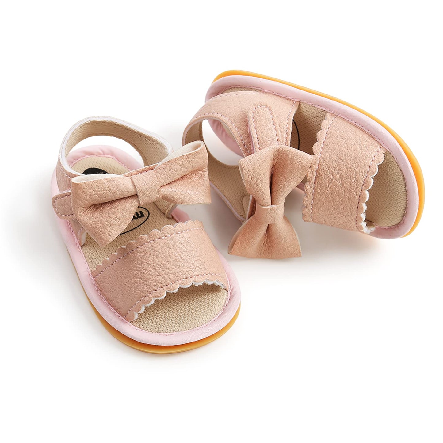 Babyschuhe RVROVIC Sandalen für Jungen und Mädchen mit weichem Sohlen, leichten Sommer-Schuhen und Schleifen-Knoten für Kleinkinder, ideal für den Outdoor-Gang.