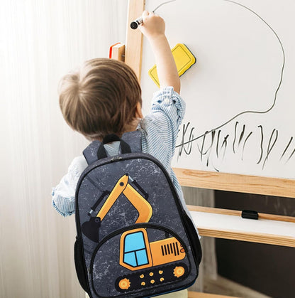 Kinderrucksack Jungen Kinder Rucksack Tagesrucksack Vorschulrucksack Kindergartentasche Schulrucksack für Schule Kita 38cm 3-8Y