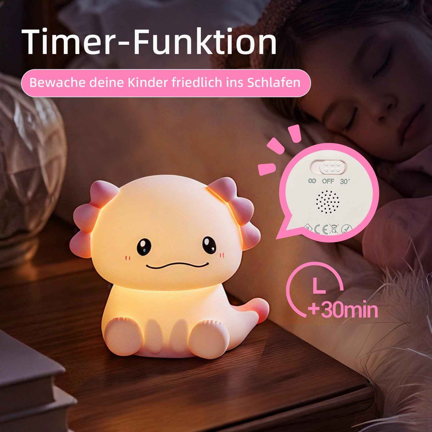 Nachtlicht Kinder Wal Silikon Nachtlicht Dimmbar RGB Tier Touch Aufladbare Kinderlicht Schlafzimmer Led Night Light Dekor Kinder Lampe Geschenke Für Mädchen Junge Weihnachtsgeschenke