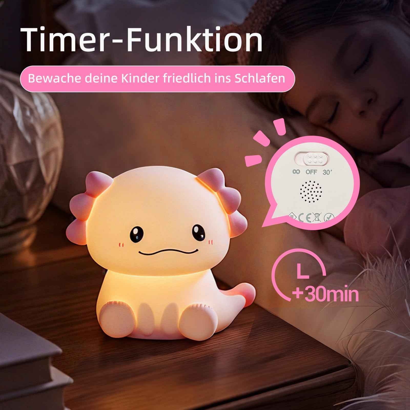 Nachtlicht Kinder Wal Silikon Nachtlicht Dimmbar RGB Tier Touch Aufladbare Kinderlicht Schlafzimmer Led Night Light Dekor Kinder Lampe Geschenke Für Mädchen Junge Weihnachtsgeschenke