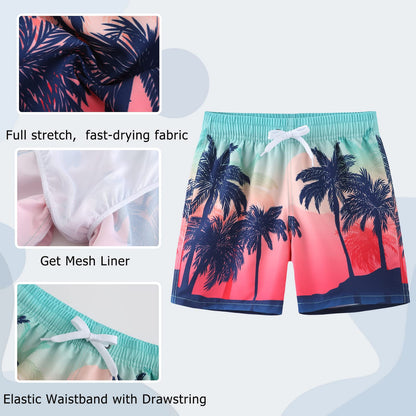 Badehose Jungen Kinder Badeshorts Schnell Trocknende Boardshorts Hawaii Strand Shorts 5-14 Jahre