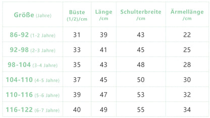 CM-Kid Sweatshirt Mädchen Langarm Pullover Kinder Shirts Baumwolle Warm Tops 1-7 Jahre Gr.92-122