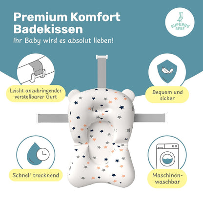 Faltbar Baby Badewanne Mit Rutschfestem Badewannensitz - Babywanne Xxl Mit Badethermometer - Von Der Geburt Bis 3 Jahre - Baby Bathtub - Babygeschenk - Geburtsgeschenke Für Mädchen & Jungen