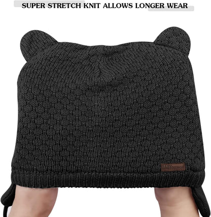 DRESHOW Unisex Baby Mütze Süßer Bär Kleinkind Earflap Beanie Warm für Herbst Wintermütze