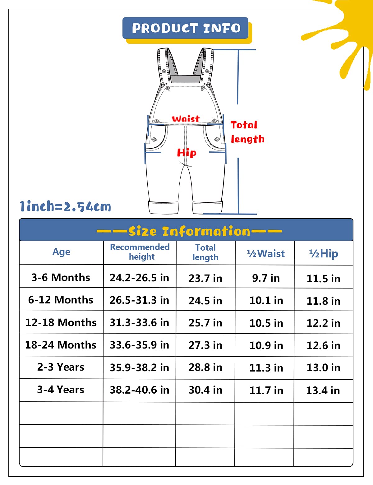 KIDSCOOL SPACE Baby-Mädchen Jeans-Latzhose, niedliches Denim-Outfit mit 3D-Hasenmotiv, Blau