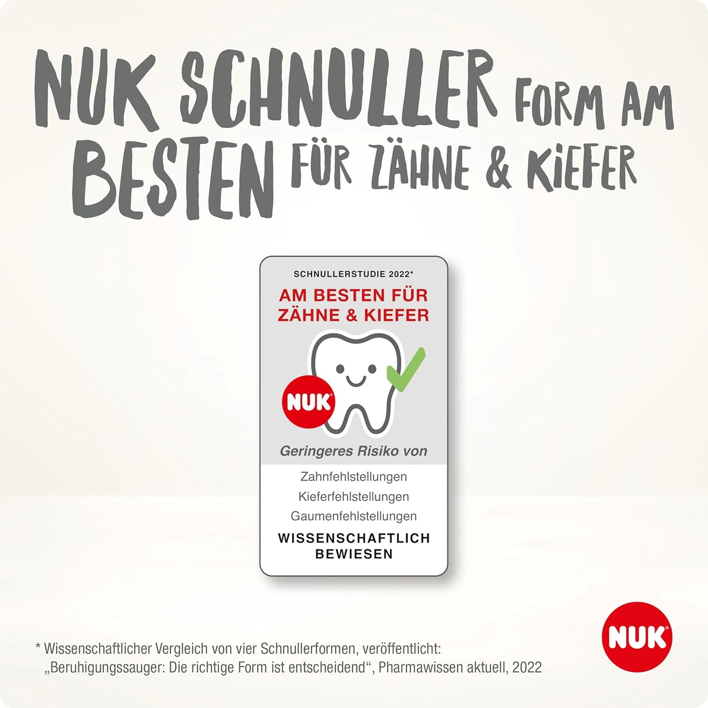 NUK Silikon-Schnuller, kiefergerecht, 6-18 Monate, BPA-frei, 2 Stück, weiß & grün