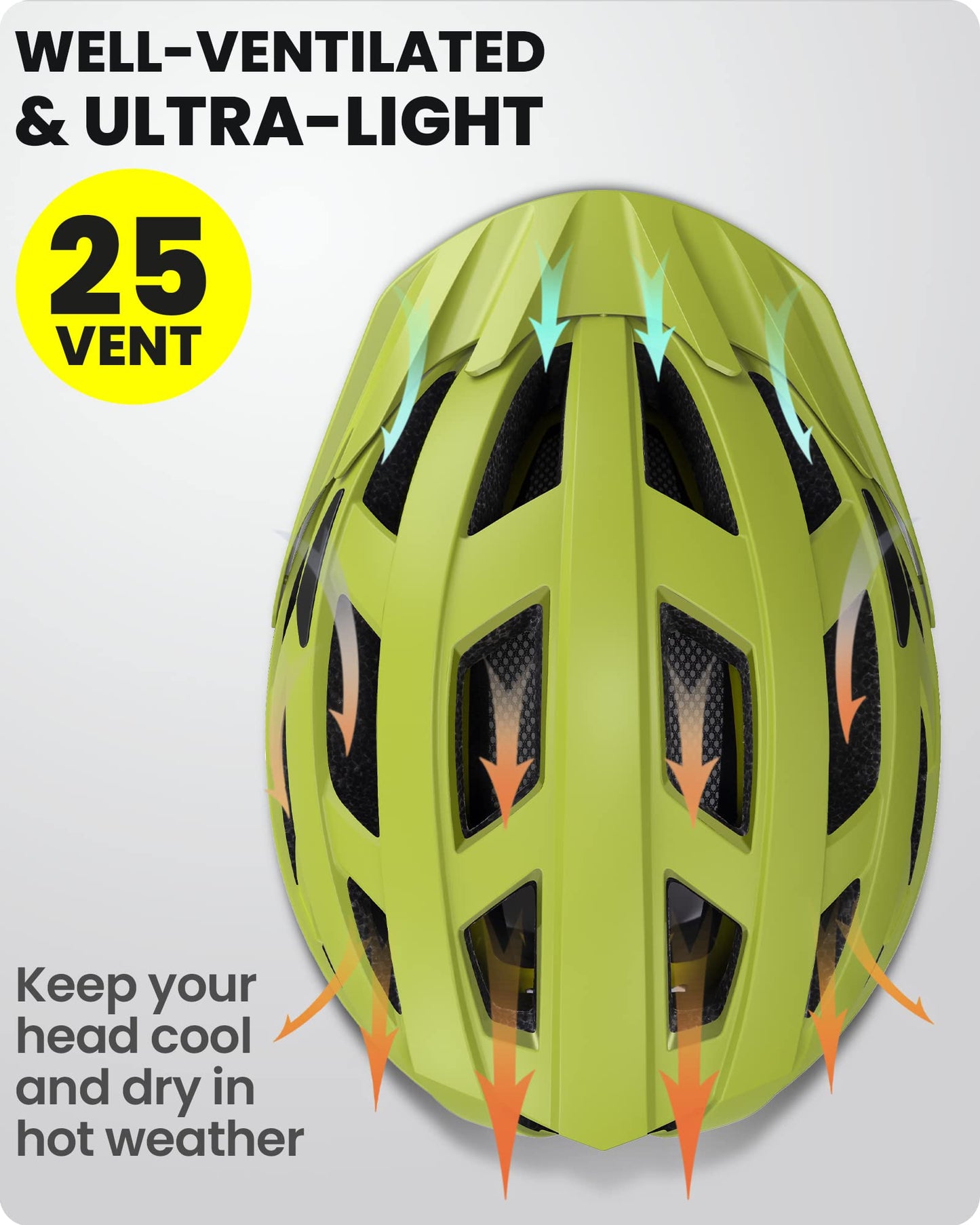 OutdoorMaster MIPS Fahrradhelm - Zwei herausnehmbare Innenfutter & Belüftung in Multi-Environment - Fahrradhelm in Mountain, Autobahn für Jugendliche & Erwachsene