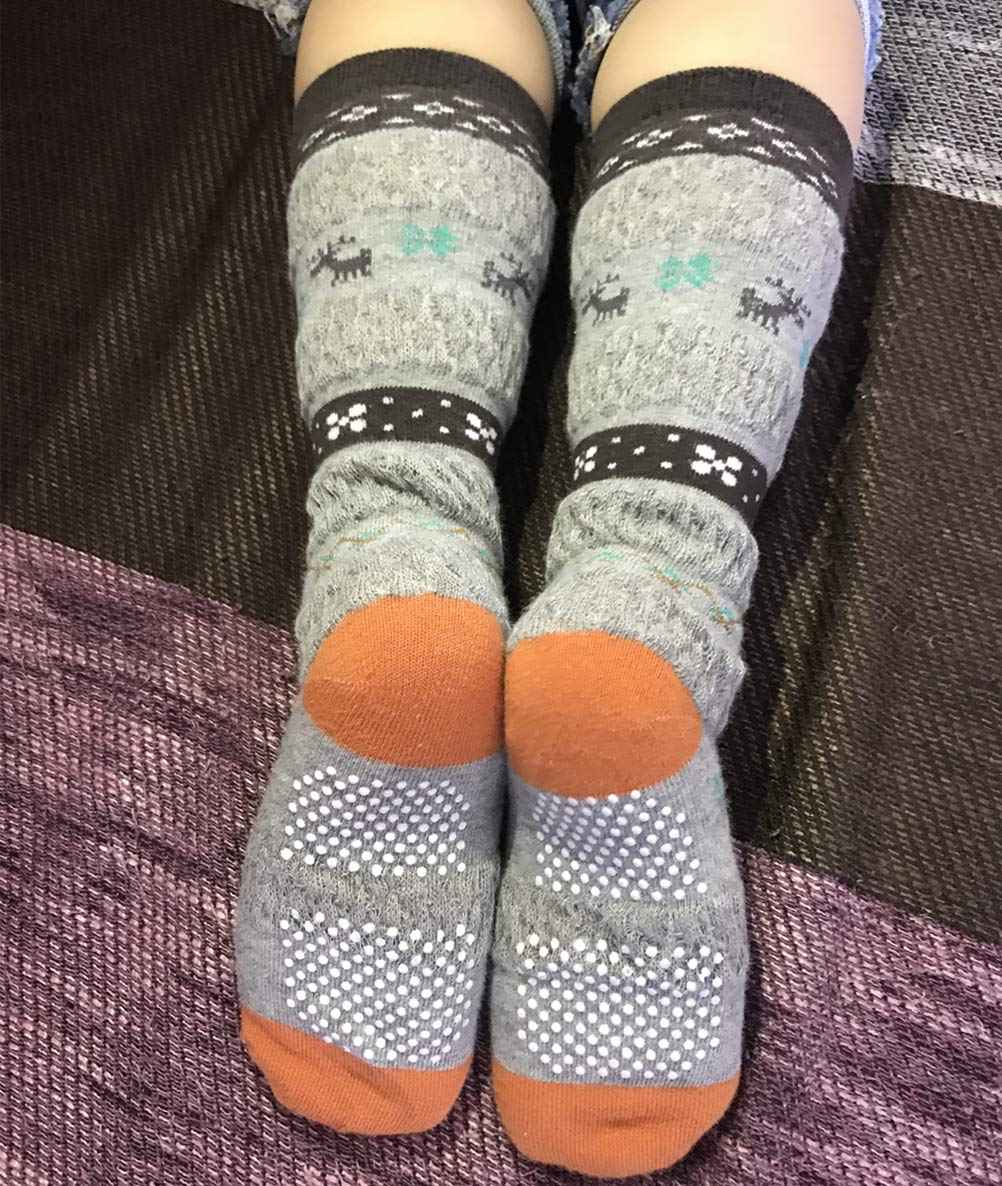 6 Pairs Toddler Boys ABS Non-Slip Socks Knee High Cotton Grip Socks Baby Boys Non-Slip Socks
