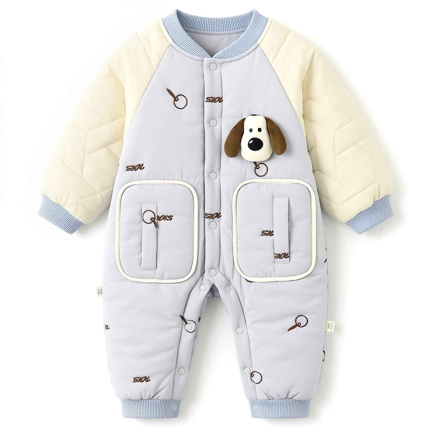 JiAmy Baby Snowsuit, Soft Romper, Newborn Winter Romper, Autumn Winter Warm Jumpsuit, Winter Suit for Toddlers, Girls, Boys, 6-18 Months