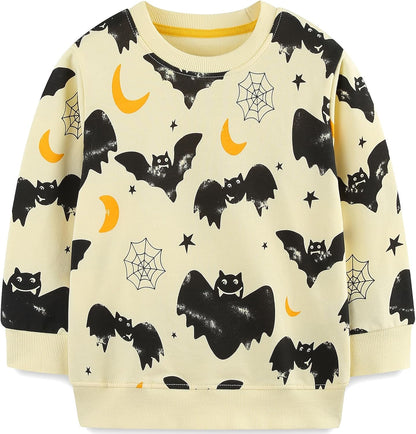 MUJOQE Jungen Sweatshirt Baumwolle Pullover Kinder Warme Langarm Shirt Activewear Tops 1-7 Jahre