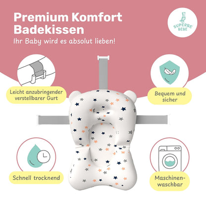 Faltbar Baby Badewanne Mit Rutschfestem Badewannensitz - Babywanne Xxl Mit Badethermometer - Von Der Geburt Bis 3 Jahre - Baby Bathtub - Babygeschenk - Geburtsgeschenke Für Mädchen & Jungen