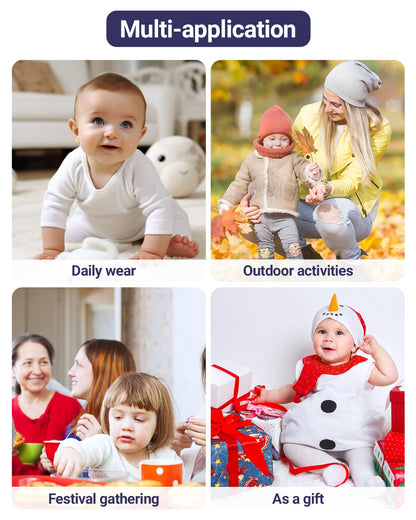 Minizone Baby Winter Jumpsuit with Hood, Romper Snowsuit Boys and Girls, Long-Sleeve Jumpsuit, Warm Outfits, Gift, 6-9 Months, 80 cm, Black