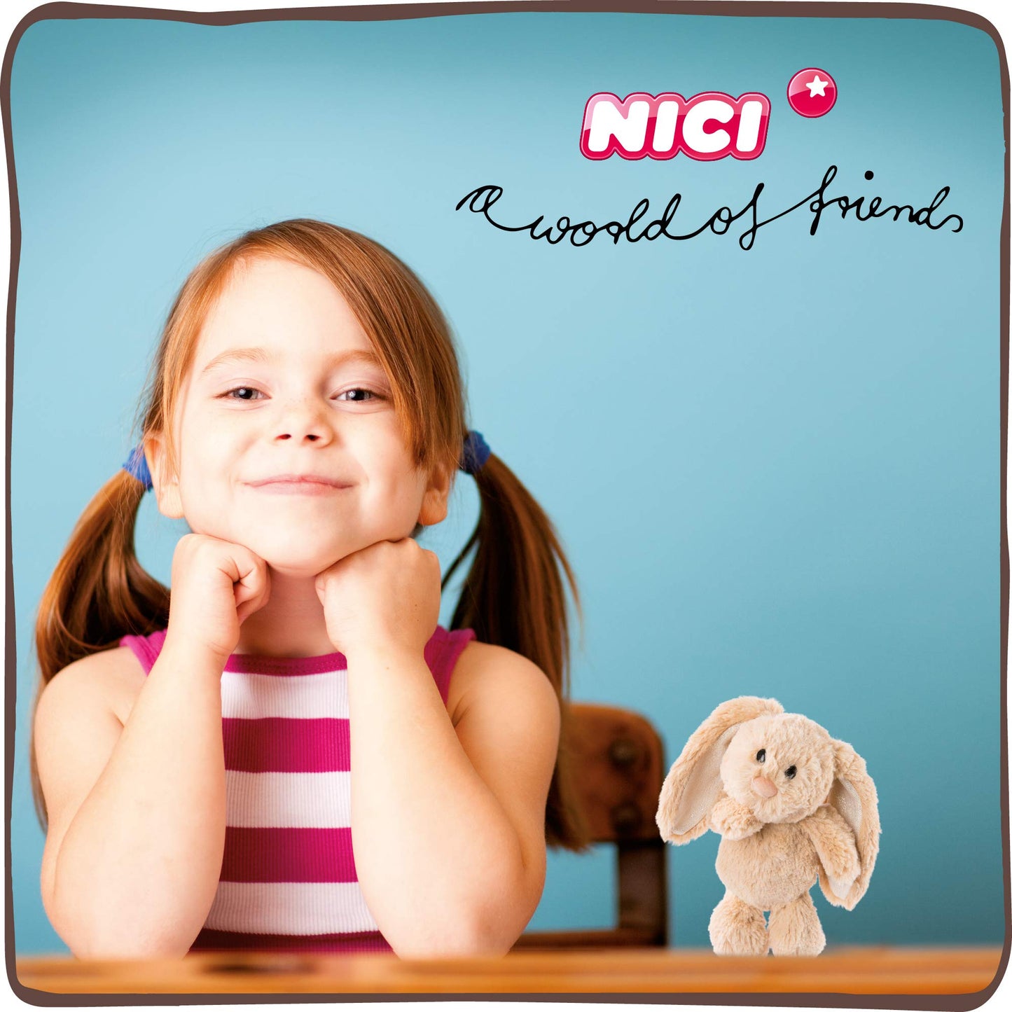 NICI 46333 Kuscheltier Hase Hellbraun 20cm – Plüschtier für Mädchen, Jungen & Babys – Flauschiges Stofftier zum Spielen, Sammeln & Kuscheln – Gemütliches Schmusetier
